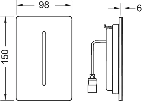 filo-Solid Sensorblende, Chrom glänzend