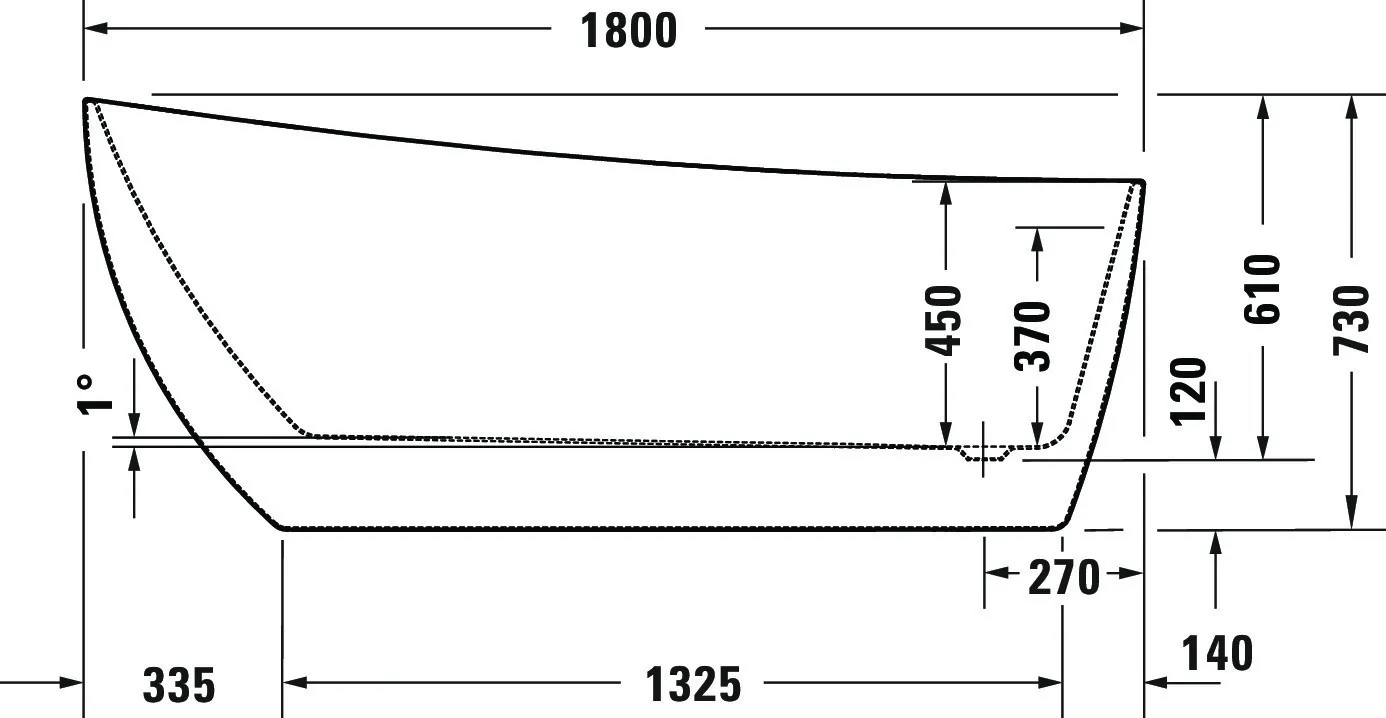 Duravit Badewanne „DuraFaro“ freistehend oval 1800 × 800 mm in Weiß Duravit Badewanne „DuraFaro“ freistehend oval 1800 × 800 mm in Weiß