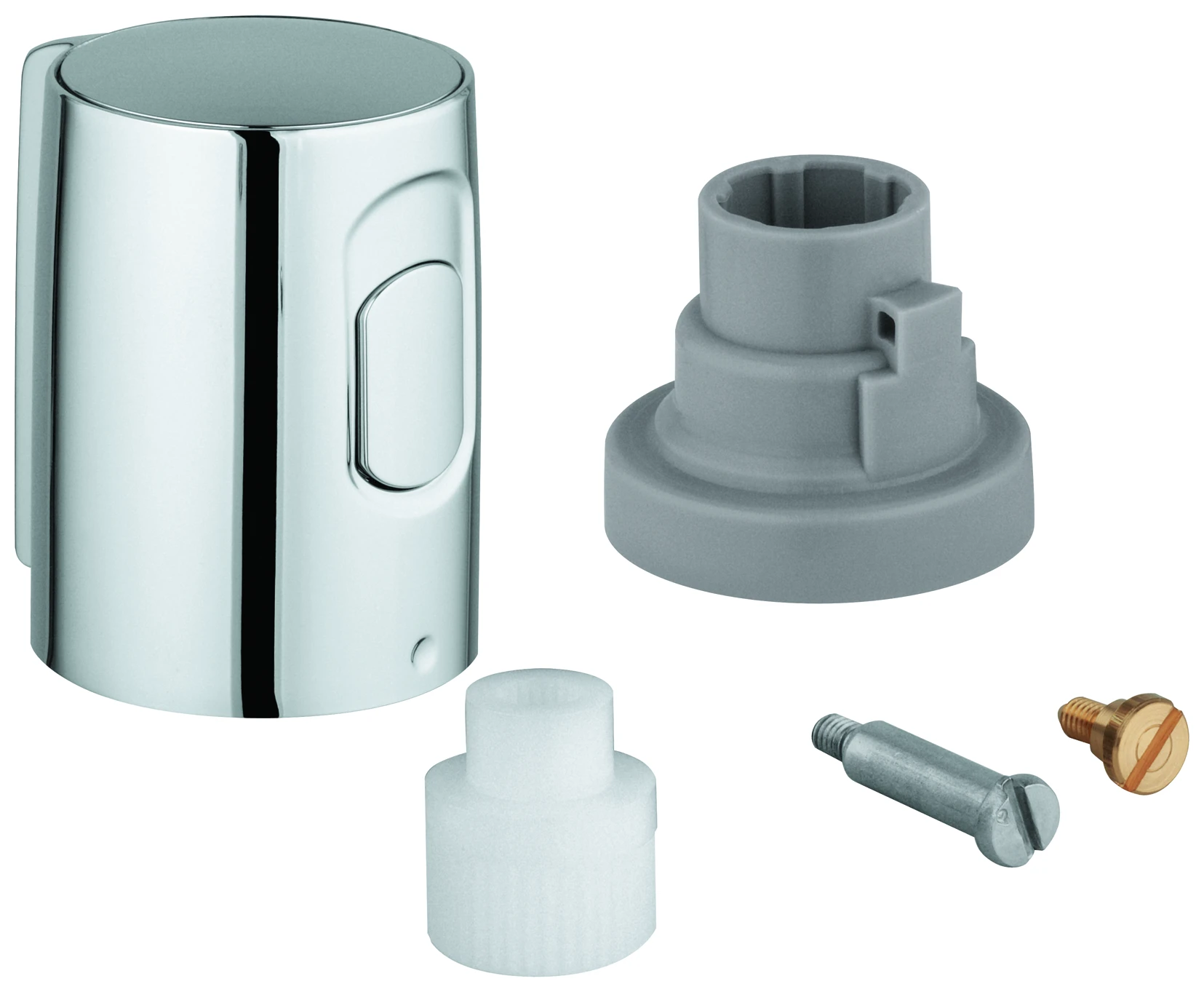 Absperrgriff 47992, für Thermostat-Wannen- und Brausebatterie, Sicherheitssperre bei 38°C, chrom