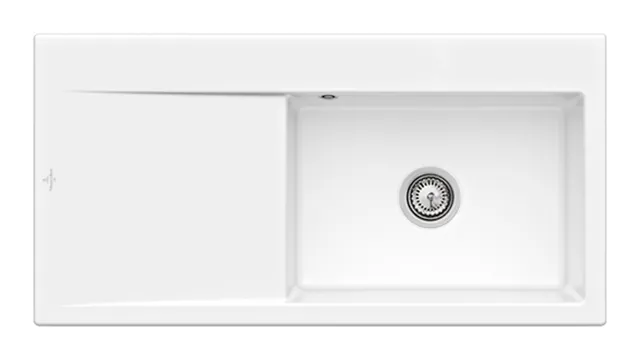 Villeroy & Boch Einbau-Küchenspülbecken „Subway Style“ 60 1000 × 510 × 220 mm, für Becken rechts in Snow White