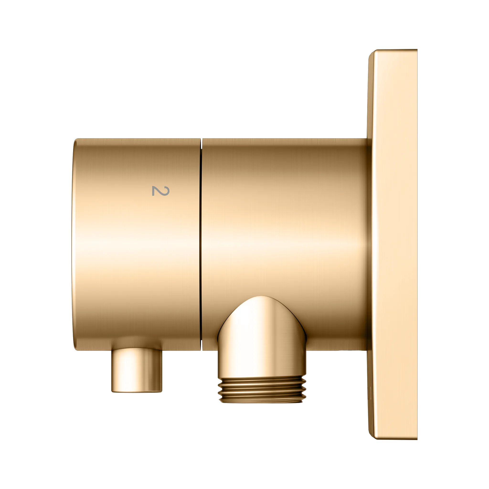 IXMO 3-Wege Ab- u. Umstellventil UP IXMO Comfort, eckig Messing gebürstet IXMO 3-Wege Ab- u. Umstellventil UP IXMO Comfort, eckig Messing gebürstet