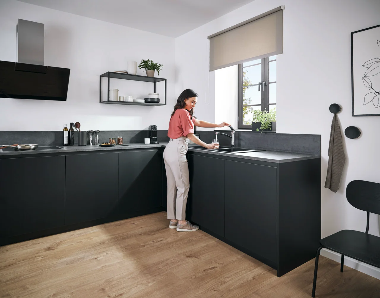 Hansgrohe Focus M41 Einhebel-Küchenmischer 160, 1jet, Chrom