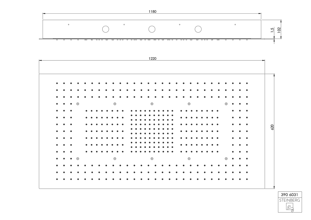 Steinberg Serie 390 Sensual Rain Regenpaneel Steinberg Serie 390 Sensual Rain Regenpaneel
