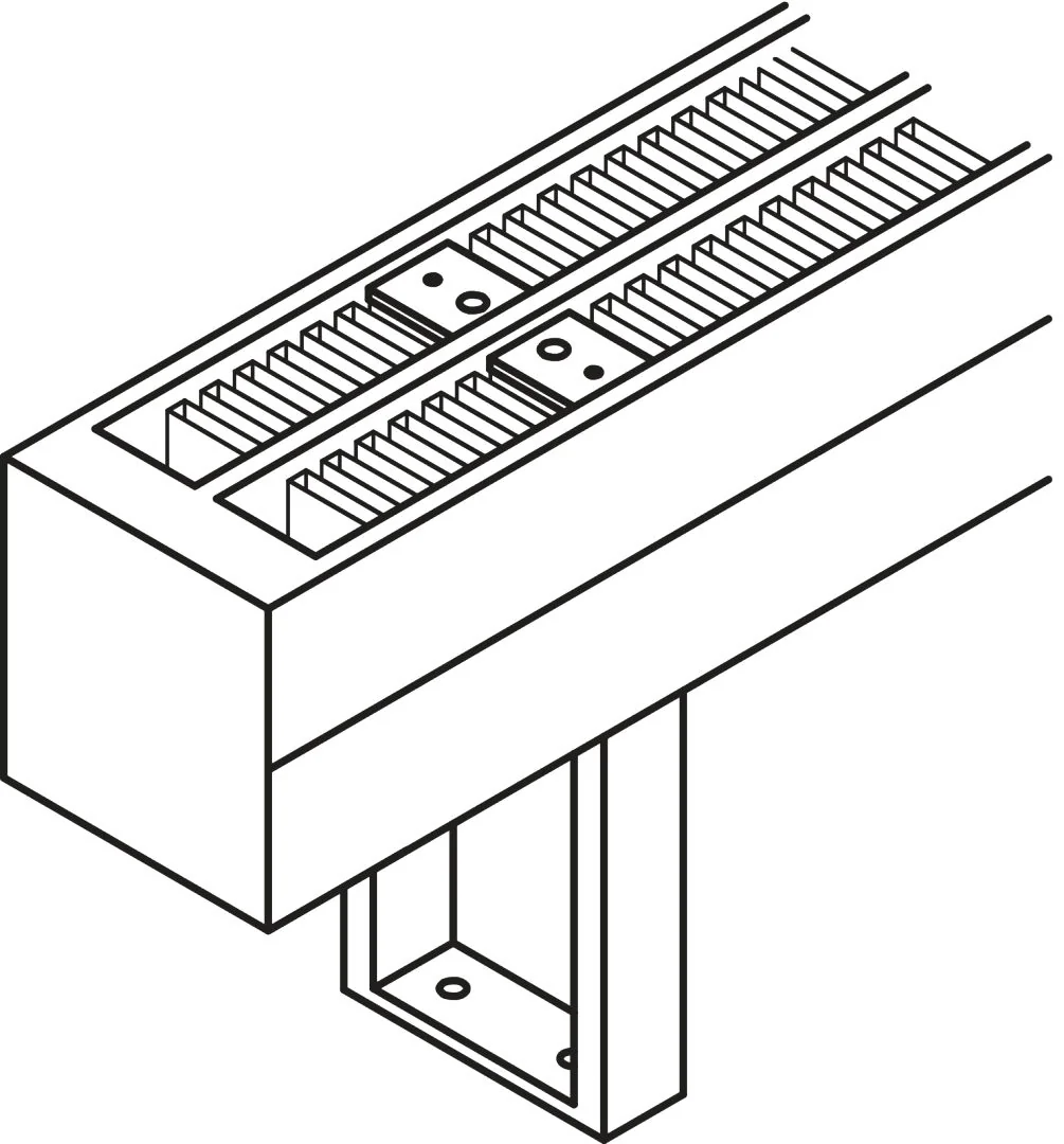 Kermi Bankkonsole für Konvektoren Typ 32/33, 131 x 110 cm in weiß