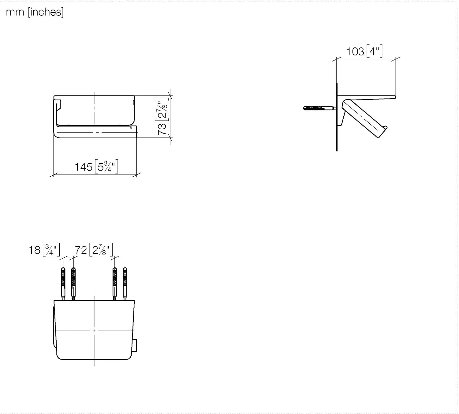 Dornbracht Papierreolenhalter mit Ablage SERIENSPEZIFISCH Chrom Dornbracht Papierreolenhalter mit Ablage SERIENSPEZIFISCH Chrom