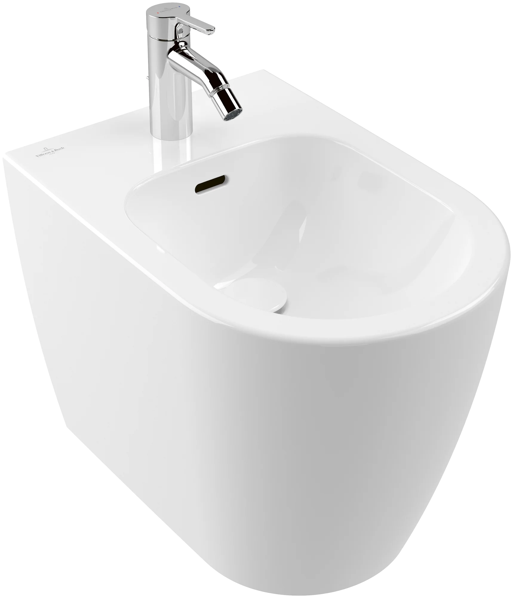 Villeroy & Boch Bidet Skyla 743000, Bodenstehend, 370x540 mm, Höhe 400 mm, weiß Alpin CeramicPlus, glänzend Villeroy & Boch Bidet Skyla 743000, Bodenstehend, 370x540 mm, Höhe 400 mm, weiß Alpin CeramicPlus, glänzend