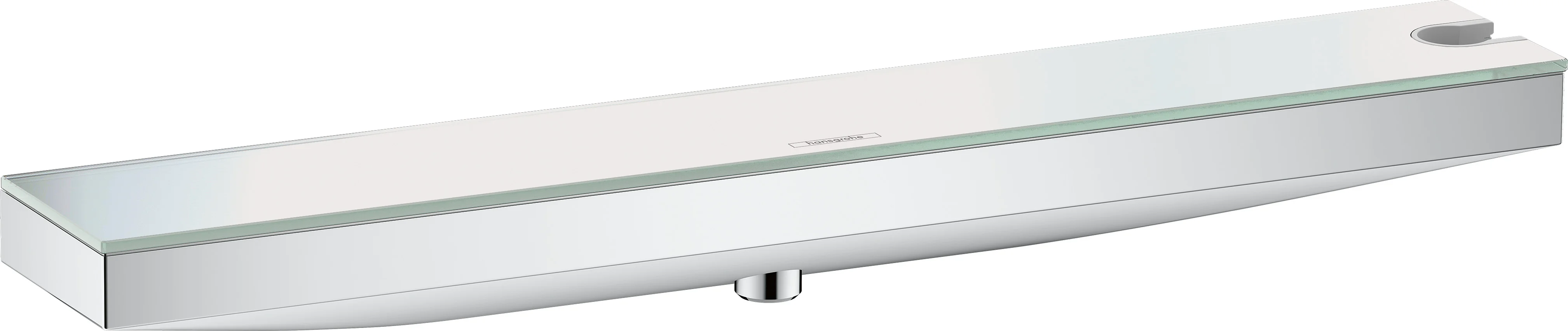 Hansgrohe Rainfinity Wandanschluss Porter 500 Chrom mit Brausehalter rechts und Duschablage aus Sicherheitsglas, 500 mm Ablagefläche, Anschluss G 1/2 Hansgrohe Rainfinity Wandanschluss Porter 500 Chrom mit Brausehalter rechts und Duschablage aus Sicherheitsglas, 500 mm Ablagefläche, Anschluss G 1/2