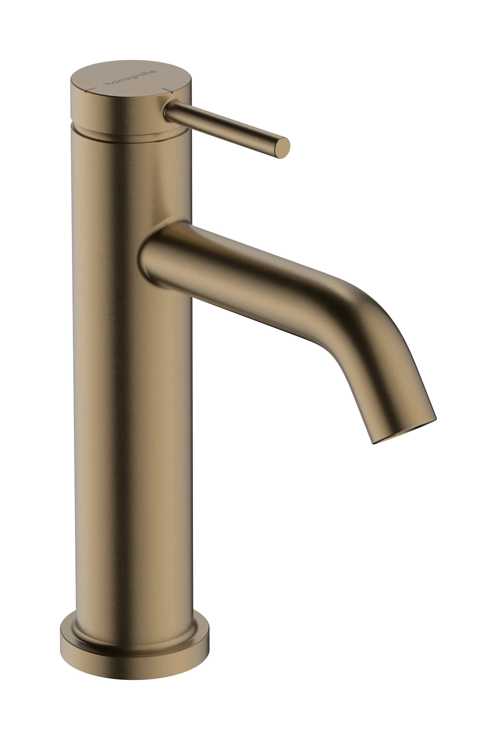 Hansgrohe Tecturis S Einhebel-Waschtischmischer 110 CoolStart EcoSmart+ ohne Ablaufgarnitur BBR, Brushed Bronze, Ausladung 116 mm, Auslaufhöhe 105 mm