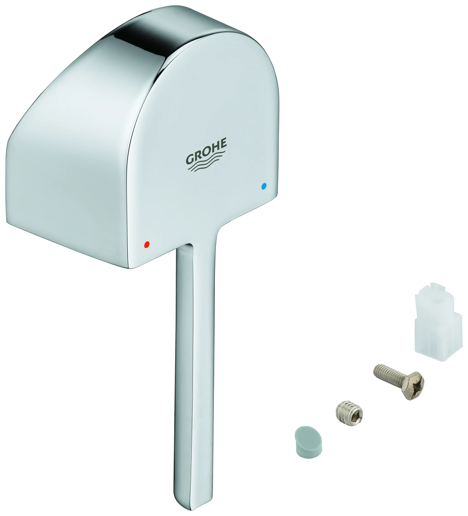 Hebel 48496, Material: Metall, für Einhandmischer-Fertigmontagesets, für 46 mm Kartusche, StarLight Oberfläche, chrom