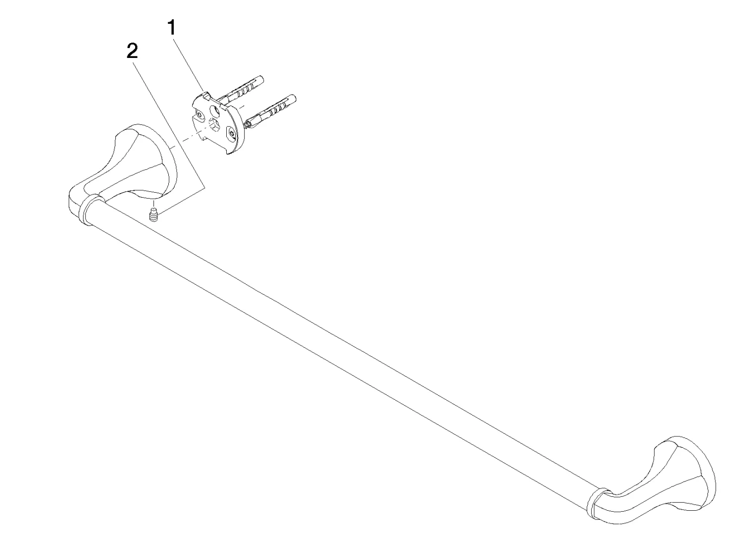 Badetuchhalter MADISON Chrom 83060361 Badetuchhalter MADISON Chrom 83060361