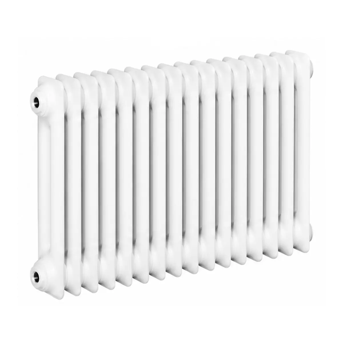 ASW DIN-Stahlradiator HG-TEC, 16 Glieder, Nabenabstand 500 mm, 800 x 600 x 110 mm in RAL 9010 gepulvert