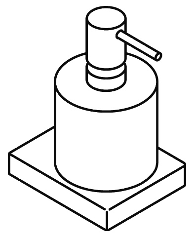 HEWI Seifenspender „System 100“ 11,4 × 8,7 × 15,8 cm