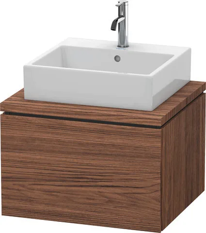 Duravit Waschtischunterschrank wandhängend „L-Cube“ 62 × 40 × 54,7 cm Nussbaum Dunkel