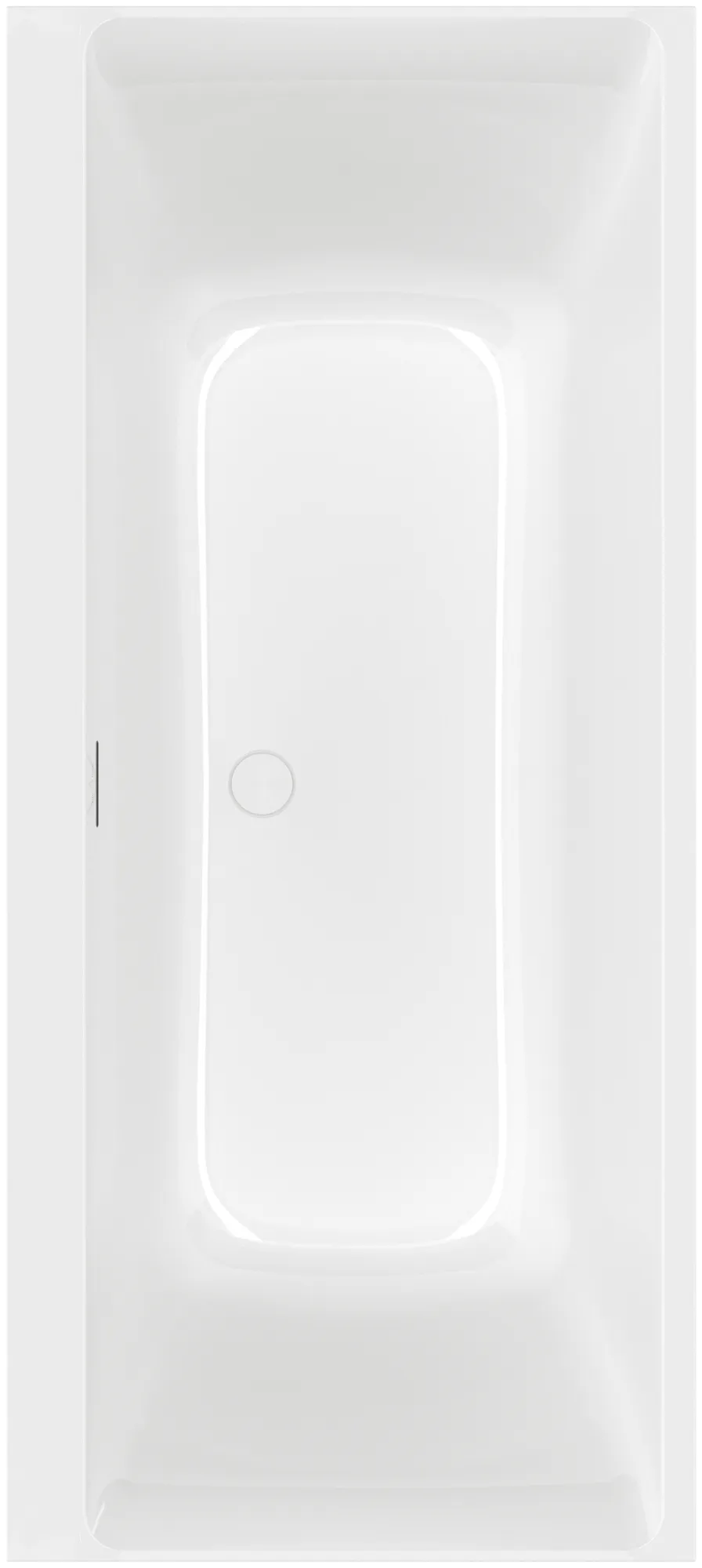 Villeroy & Boch Badewanne „Subway 3.0“ rechteck 180 × 80 cm, Mittelablauf in Weiß Alpin