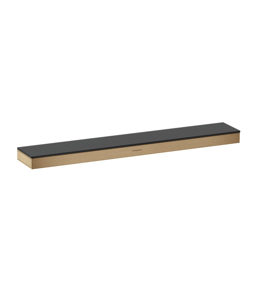 Hansgrohe Rainfinity Ablage 500 mm Brushed Bronze Wandmontage mit Sicherheitsglas und verdeckter Befestigung Hansgrohe Rainfinity Ablage 500 mm Brushed Bronze Wandmontage mit Sicherheitsglas und verdeckter Befestigung