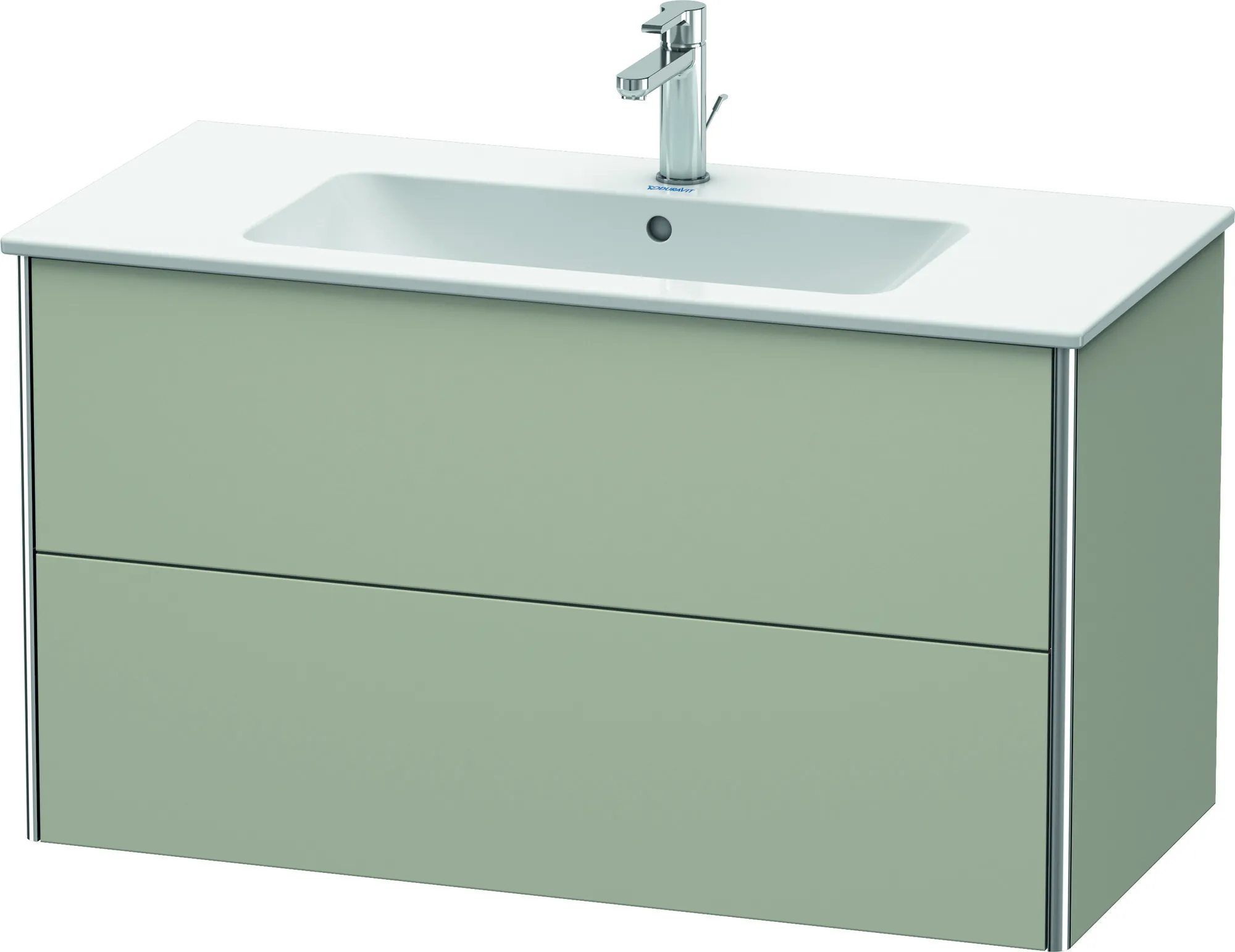 Duravit Waschtischunterschrank wandhängend „XSquare“ 101 × 56 × 47,8 cm Taupe Seidenmatt Duravit Waschtischunterschrank wandhängend „XSquare“ 101 × 56 × 47,8 cm Taupe Seidenmatt