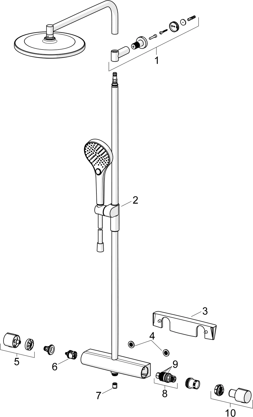 HansaVIVA Regenbrause-Duscharmatur Hansaviva 2023 6515 Chrom HansaVIVA Regenbrause-Duscharmatur Hansaviva 2023 6515 Chrom