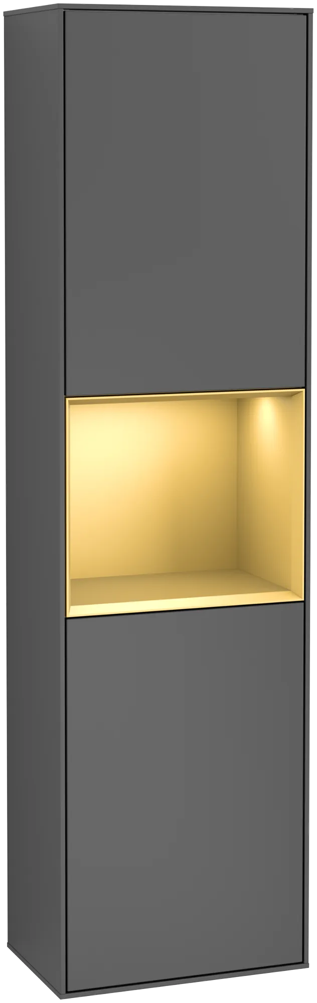 Villeroy & Boch Hochschrank Finion F46, anthrazit/matt / gold matt