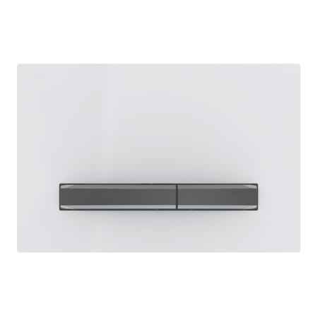 Sigma50 Betätigungsplatte für 2-Mengen-Spülung, Metallfarbe schwarzchrom: schwarzchrom, weiß Sigma50 Betätigungsplatte für 2-Mengen-Spülung, Metallfarbe schwarzchrom: schwarzchrom, weiß