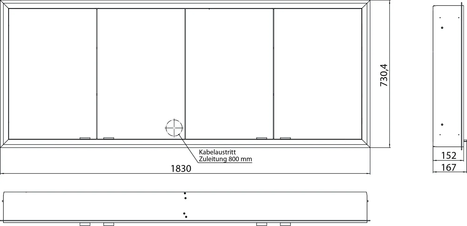 emco Spiegelschrank „prime“ Facelift 183 × 73 × 16,7 cm