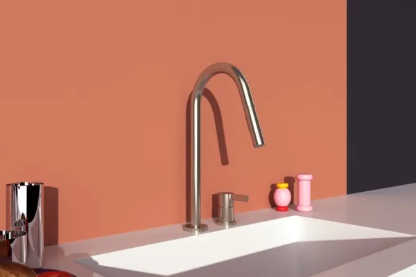 Ideal Standard Gusto 2-Loch Küchenarmatur BD424GN Silver Storm