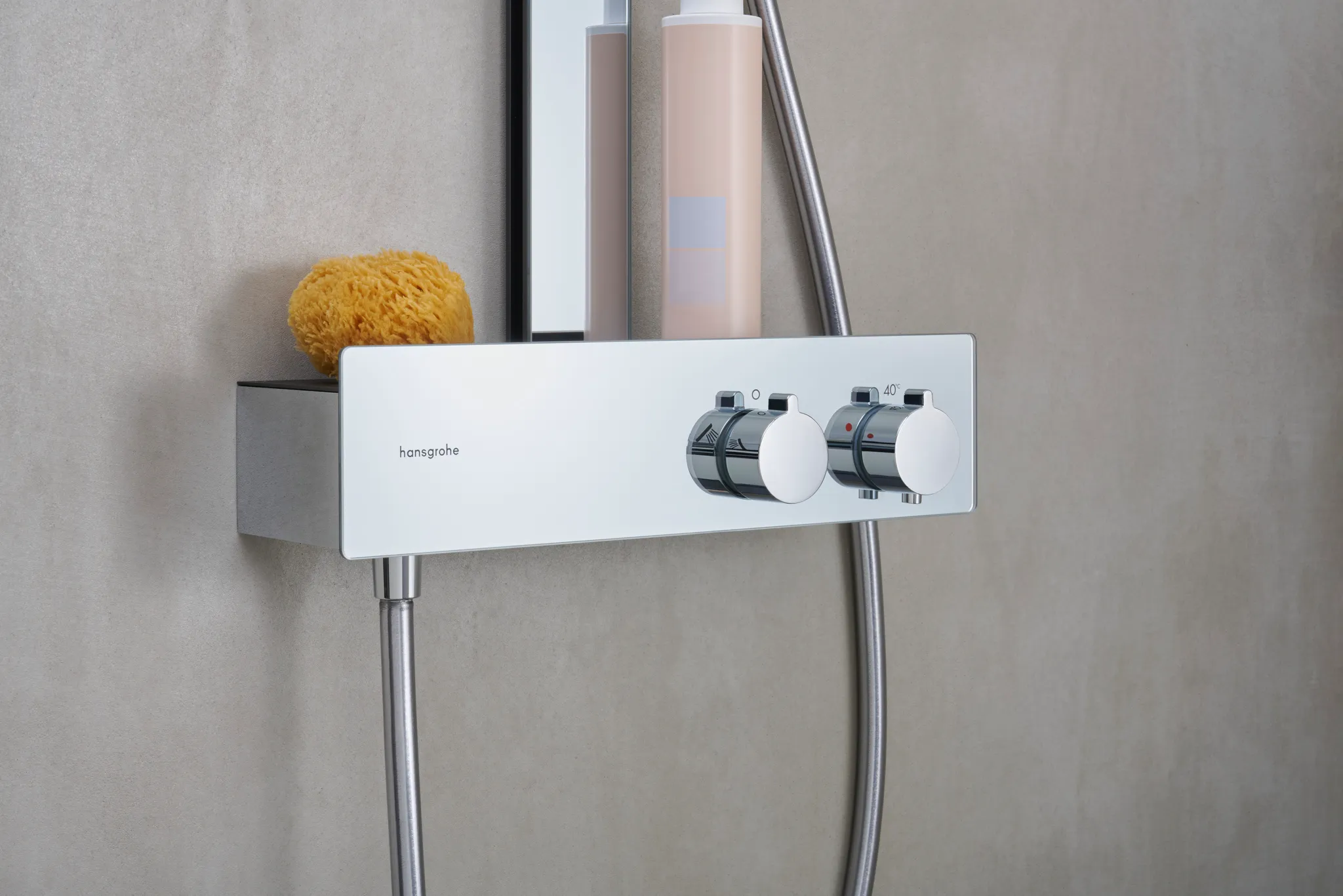 Rainfinity Showerpipe 360 1jet mit ShowerTablet 350 Chrom