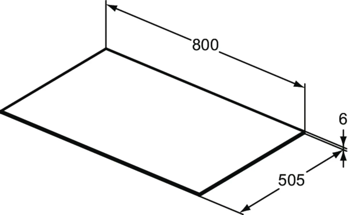Waschtischplatte Conca, aus Keramik, 802x505x6mm, Marmor Noir Desir Waschtischplatte Conca, aus Keramik, 802x505x6mm, Marmor Noir Desir
