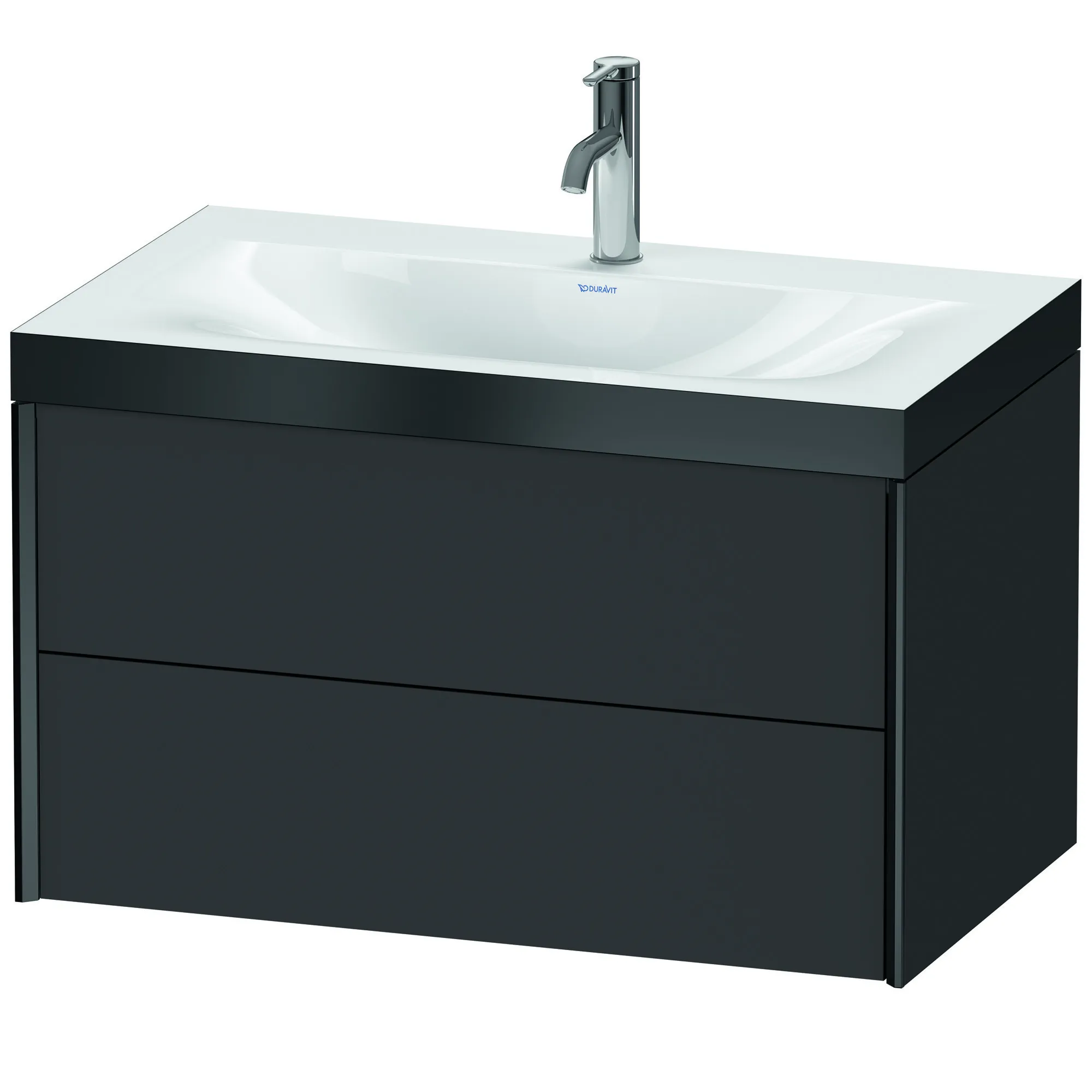 Duravit Waschtischunterschrank wandhängend „XViu“ 80 × 50,3 × 48 cm in Graphit Supermatt