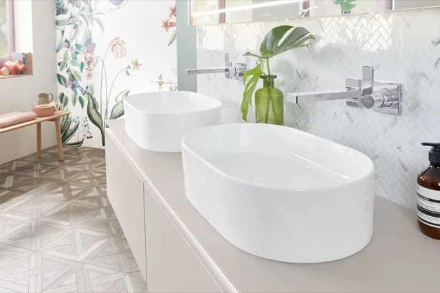 Villeroy & Boch Aufsatzwaschbecken Collaro, oval, 560 x 360 mm, Höhe 145 mm, weiß Alpin