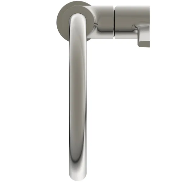 Ideal Standard Waschtischarmatur Joy Arm, hoher Auslauf, ohne Ablaufgarnitur, 169mm Ausladung, Silver Storm