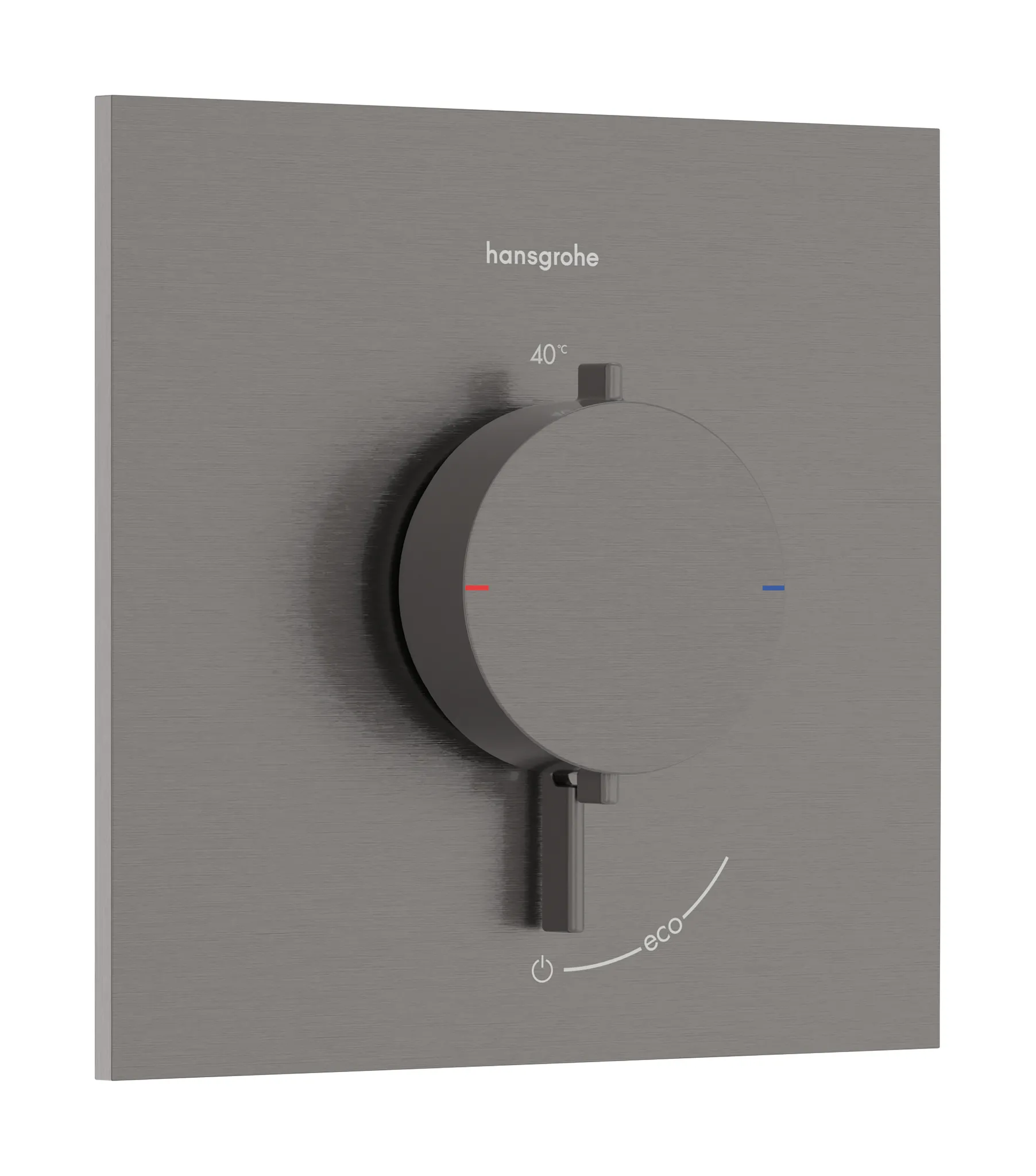 Hansgrohe Unterputz-Armatur „Ecostat Comfort E“ Ausladung 0 mm in Brushed Black Chrome