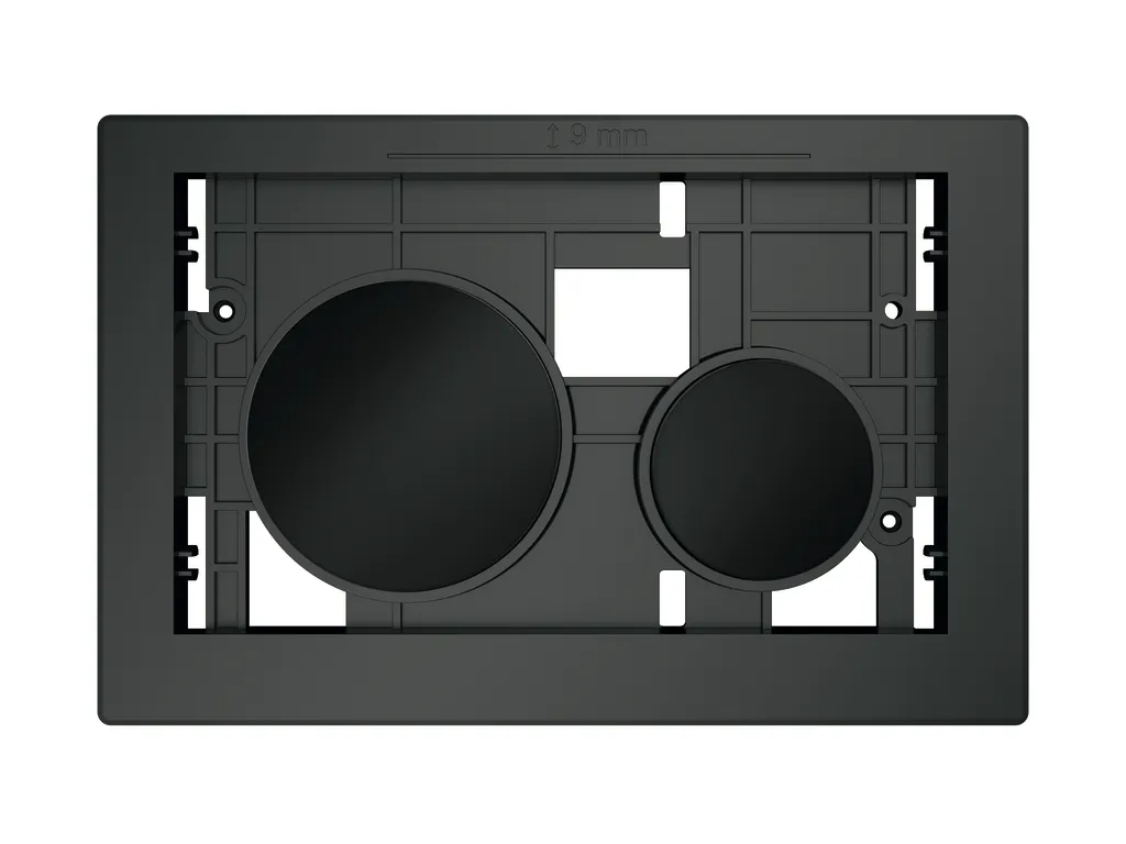 loop Betätigungseinheit für WC-Bet., Tasten schwarz glzd. loop Betätigungseinheit für WC-Bet., Tasten schwarz glzd.