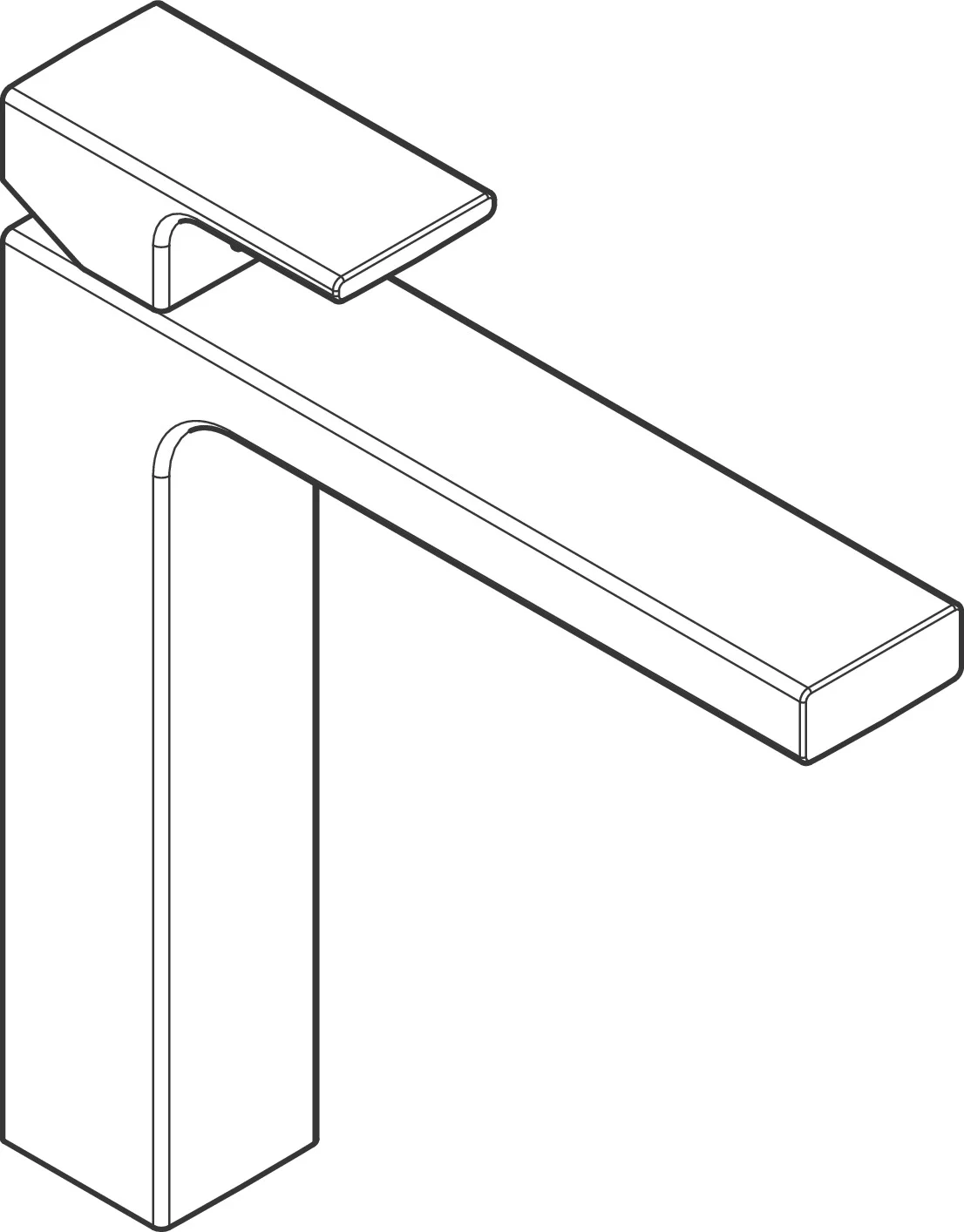 Hansgrohe Vernis Shape Einhebel-Waschtischmischer 190, Chrom, Ausladung 181 mm, Auslaufhöhe 190 mm