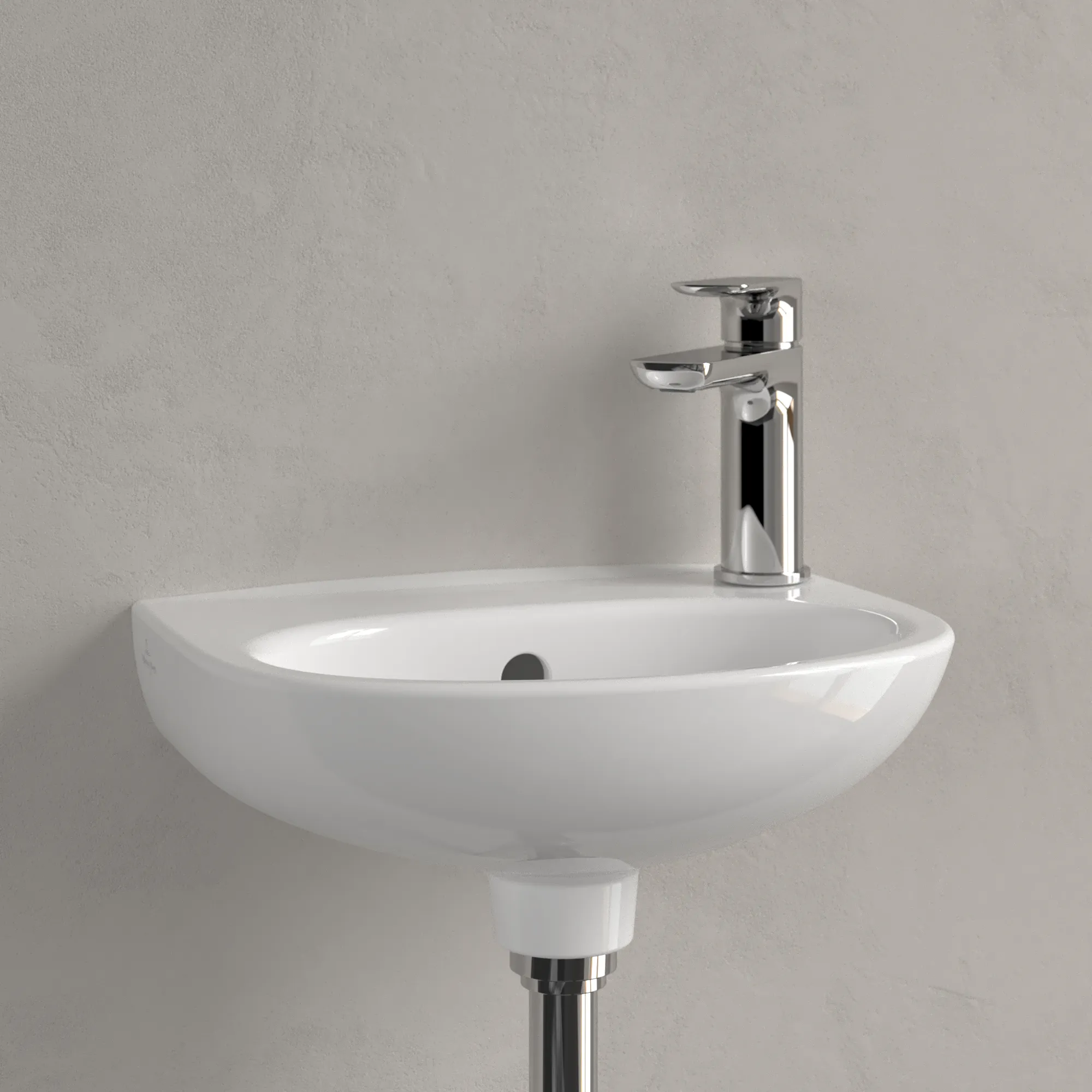 Villeroy & Boch Handwaschbecken „O.novo“ 275 × 360 × 145 mm, vorgestochene Hahnlochbohrung, für Becken mittig, Hahnlochposition seitlich in Weiß Alpin Villeroy & Boch Handwaschbecken „O.novo“ 275 × 360 × 145 mm, vorgestochene Hahnlochbohrung, für Becken mittig, Hahnlochposition seitlich in Weiß Alpin