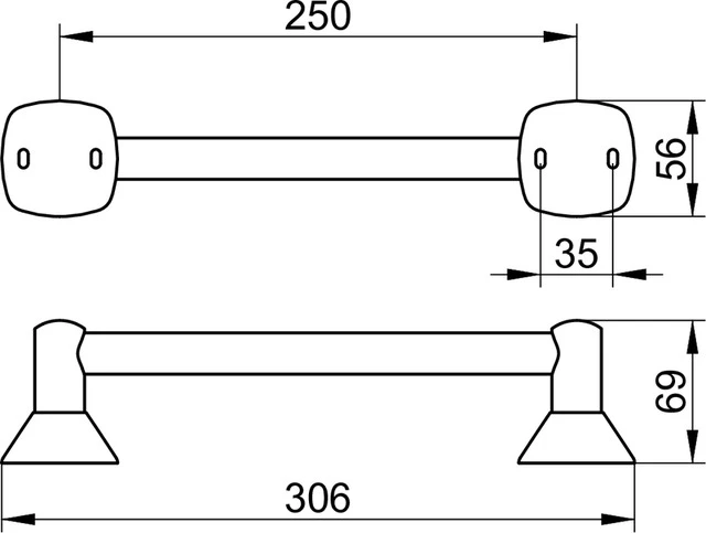 City.2 02707010000 Haltegriff 250 mm verchromt City.2 02707010000 Haltegriff 250 mm verchromt