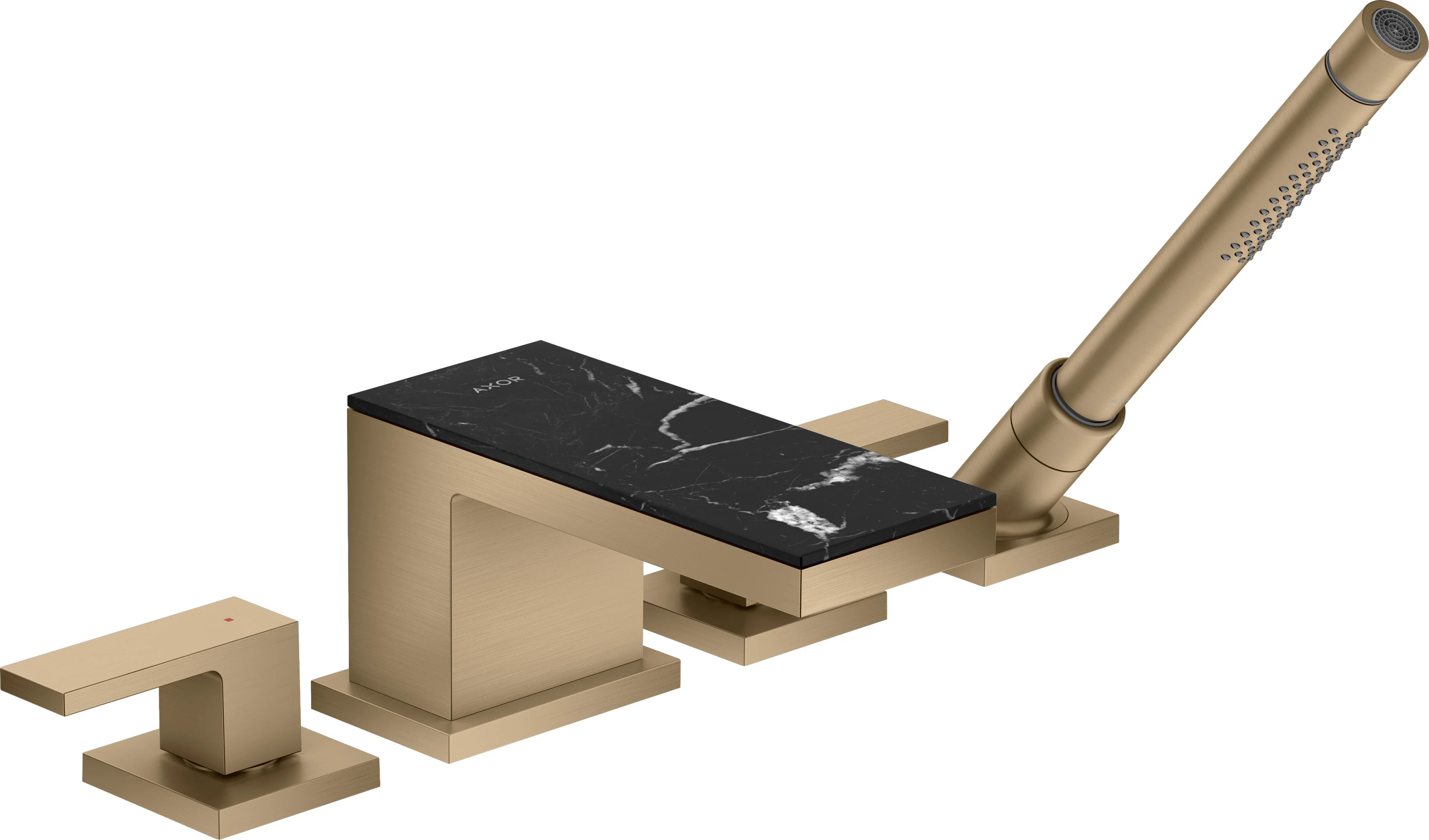 Hansgrohe AXOR MyEdition Platte 200 mm Marmor Nero Marquina abnehmbar
