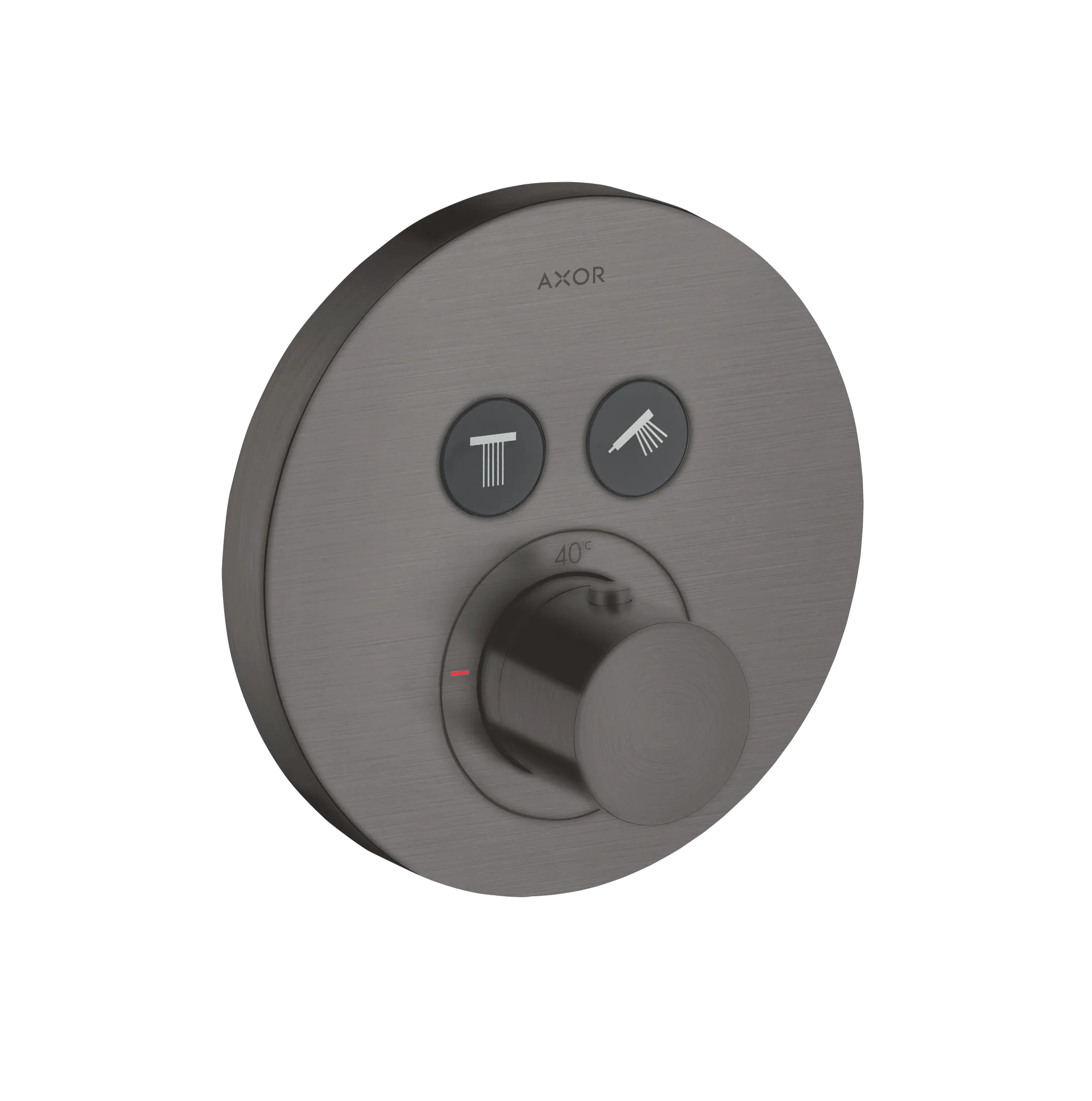 Hansgrohe AXOR ShowerSolutions Thermostat Unterputz rund für 2 Verbraucher Brushed Black Chrome