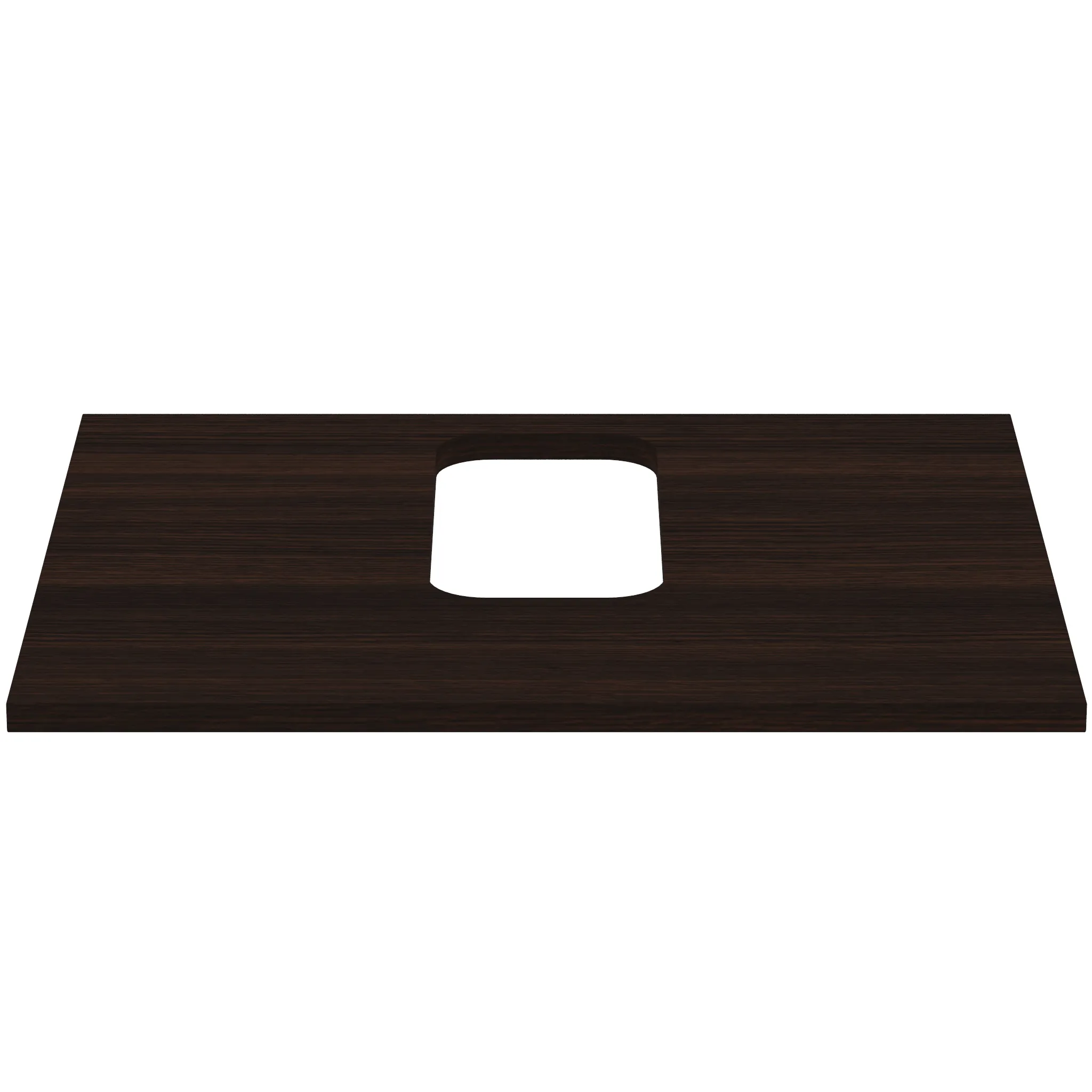 Waschtischplatte i.life B mittiger Ausschnitt für ein Wand-Waschtisch 602x507x18mm Weiß matt