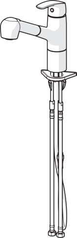 Hansa Einhebelmischer „Pinto“ in chrom