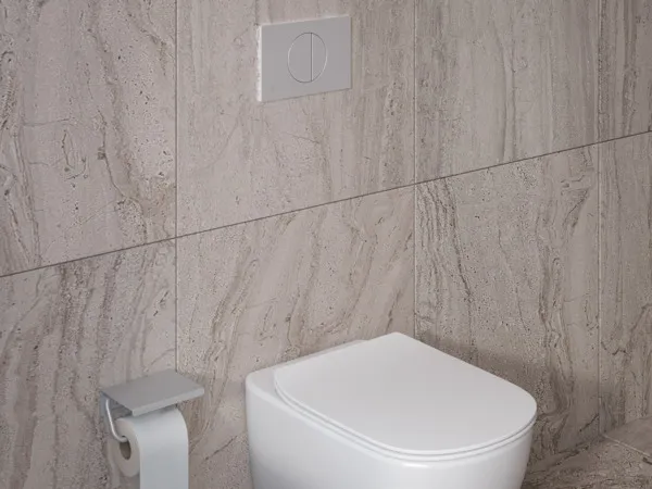 Ideal Standard Toilettenpapierhalter „Alu+“ 11,4 × 9,5 cm in Befestigung verdeckt Ideal Standard Toilettenpapierhalter „Alu+“ 11,4 × 9,5 cm in Befestigung verdeckt