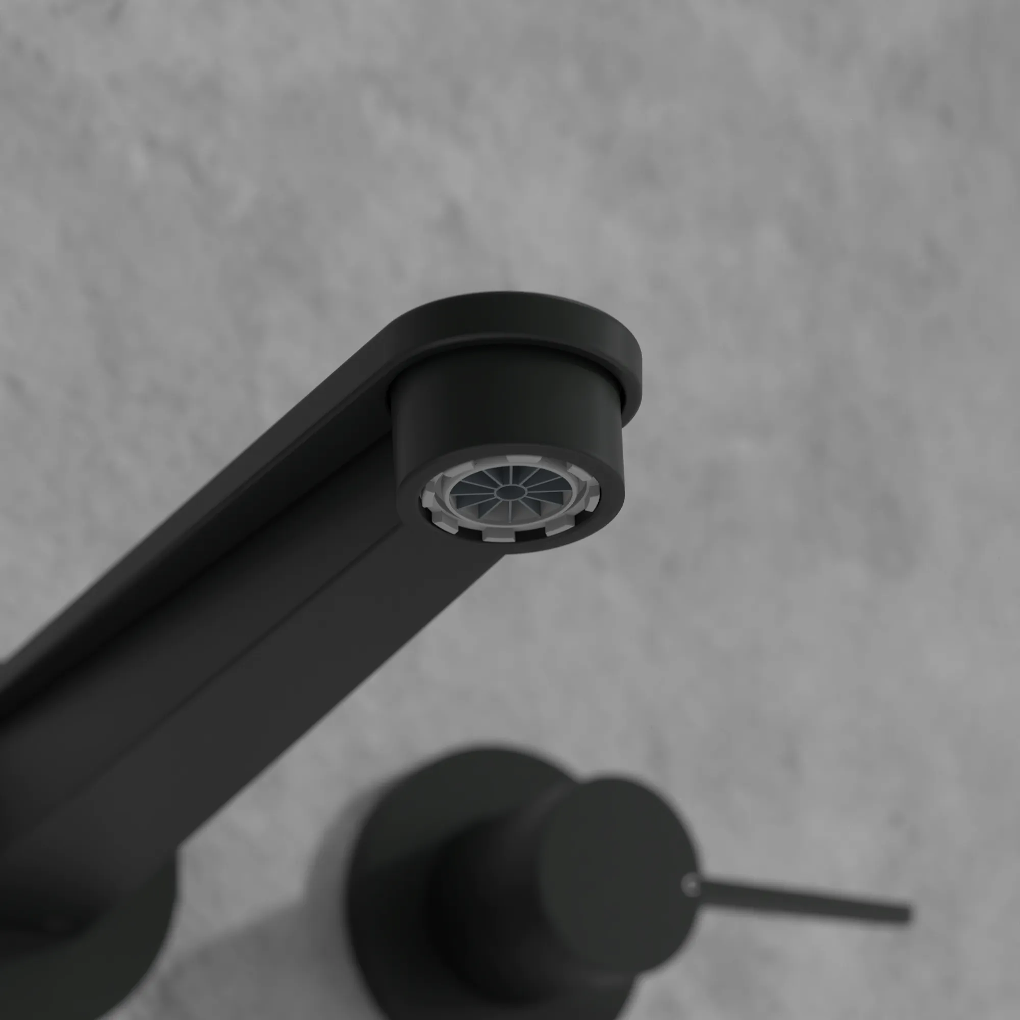 Zweihand-Unterputz-Armatur „Conum“ 18,9 cm Ausladung 205 mm in Matt Black Zweihand-Unterputz-Armatur „Conum“ 18,9 cm Ausladung 205 mm in Matt Black