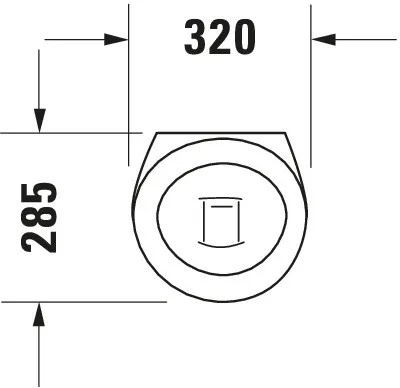 Urinal Starck 1, Zu- und Ablauf verdeckt absaugend, ohne Deckel, ohne Fliege, weiß