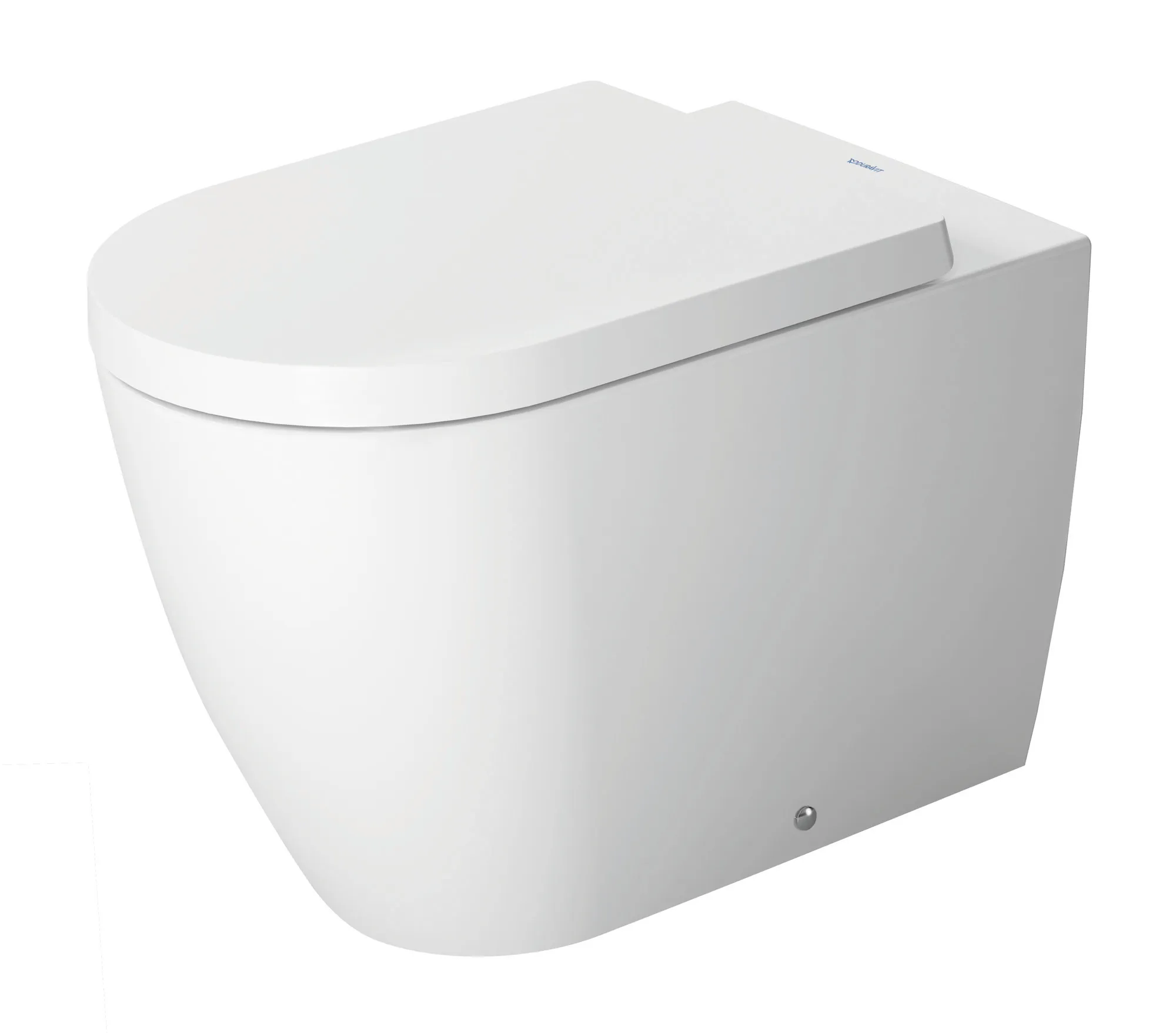 Duravit WC-Sitz „ME by Starck“ 37,4 × 45,8 × 5,6 cm in Weiß Hochglanz, Scharniere Edelstahl