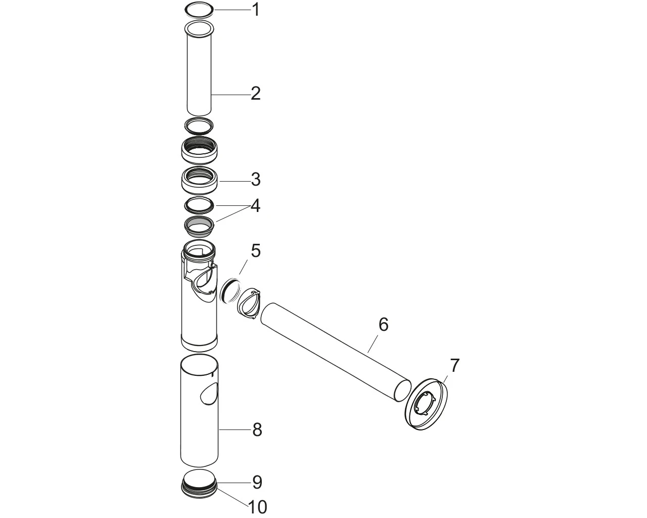 Design Siphon Flowstar S Axor chrom Design Siphon Flowstar S Axor chrom