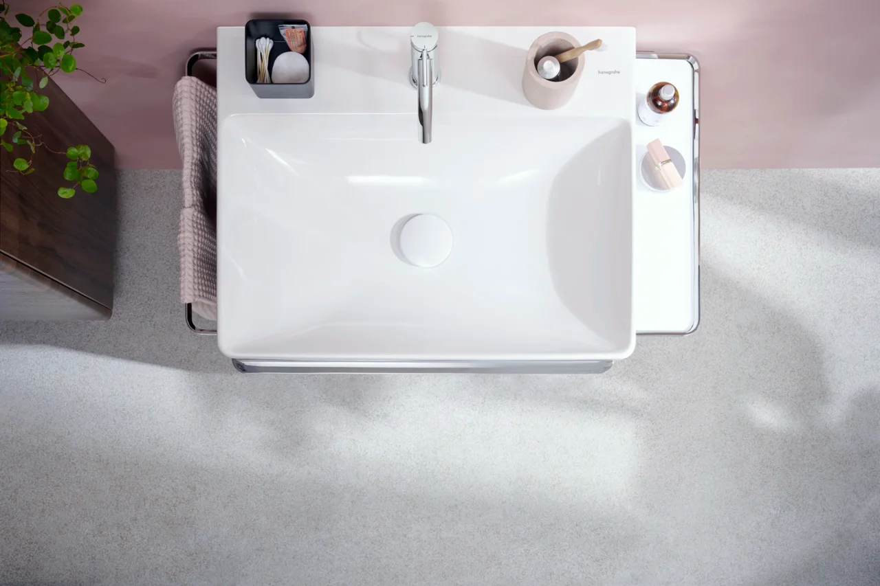 Hansgrohe Tecturis S Einhebel-Waschtischmischer 110 CoolStart EcoSmart+ mit Zugstangen-Ablaufgarnitur Chrom