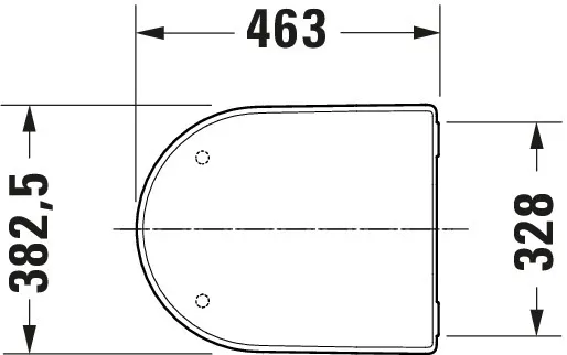 Duravit WC-Sitz „Soleil by Starck“ 38,3 × 46,3 × 4,7 cm