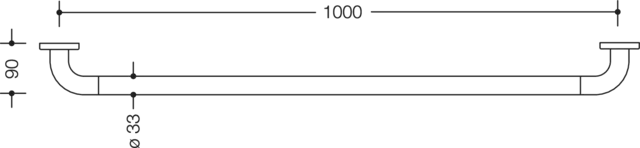 HEWI Handtuchhalter „Serie 477“ 107 × 3,3 × 9 cm in Anthrazitgrau HEWI Handtuchhalter „Serie 477“ 107 × 3,3 × 9 cm in Anthrazitgrau