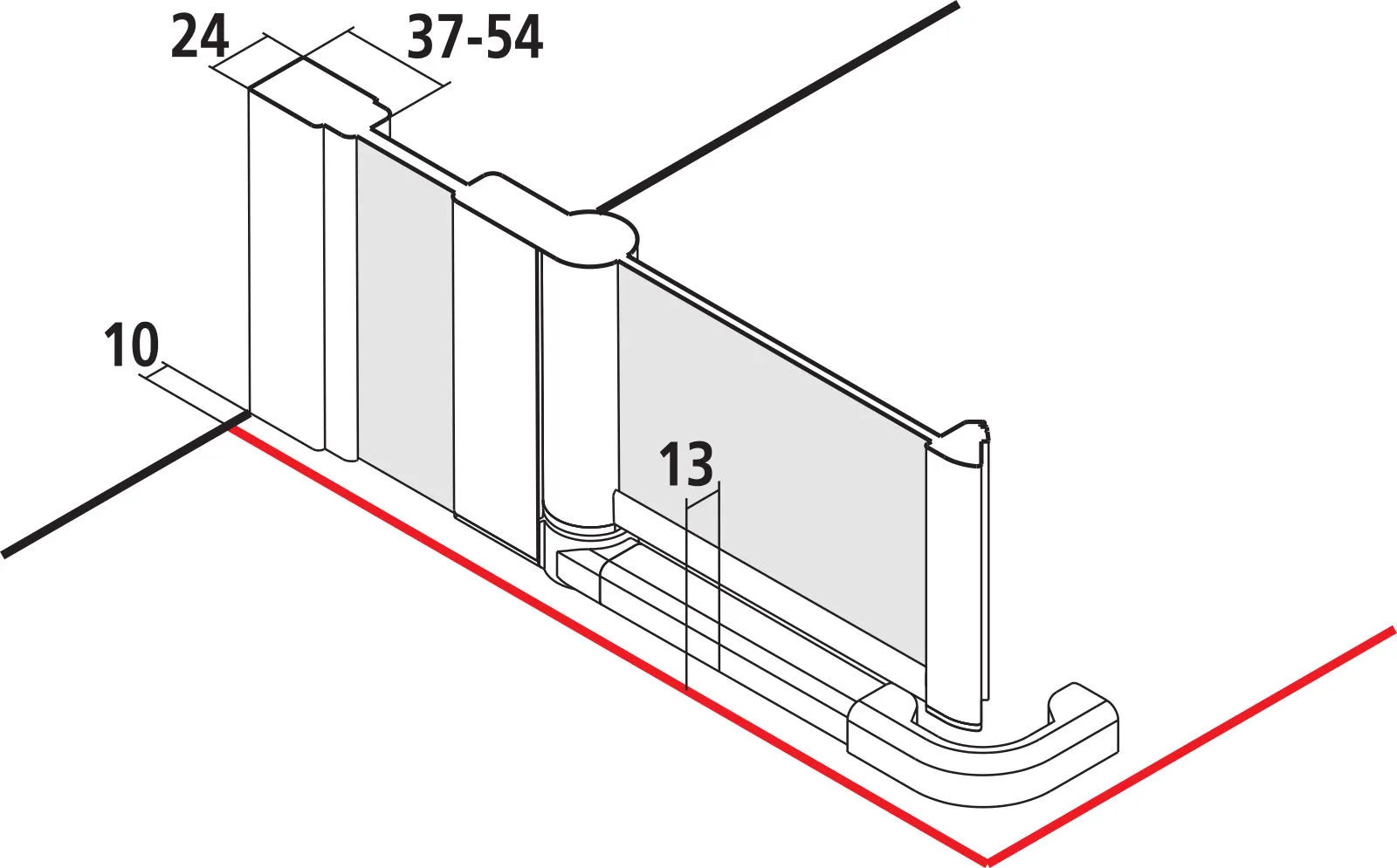 Kermi Duschtür Eckeinstieg 2-teilig (Pendeltüren mit Festfeldern) Halbteil links „IBIZA 2000“ 200 cm Glas SR Opaco, Profile Silber Mattglanz, Anschlag links, Drehtür zweiteilig Kermi Duschtür Eckeinstieg 2-teilig (Pendeltüren mit Festfeldern) Halbteil links „IBIZA 2000“ 200 cm Glas SR Opaco, Profile Silber Mattglanz, Anschlag links, Drehtür zweiteilig