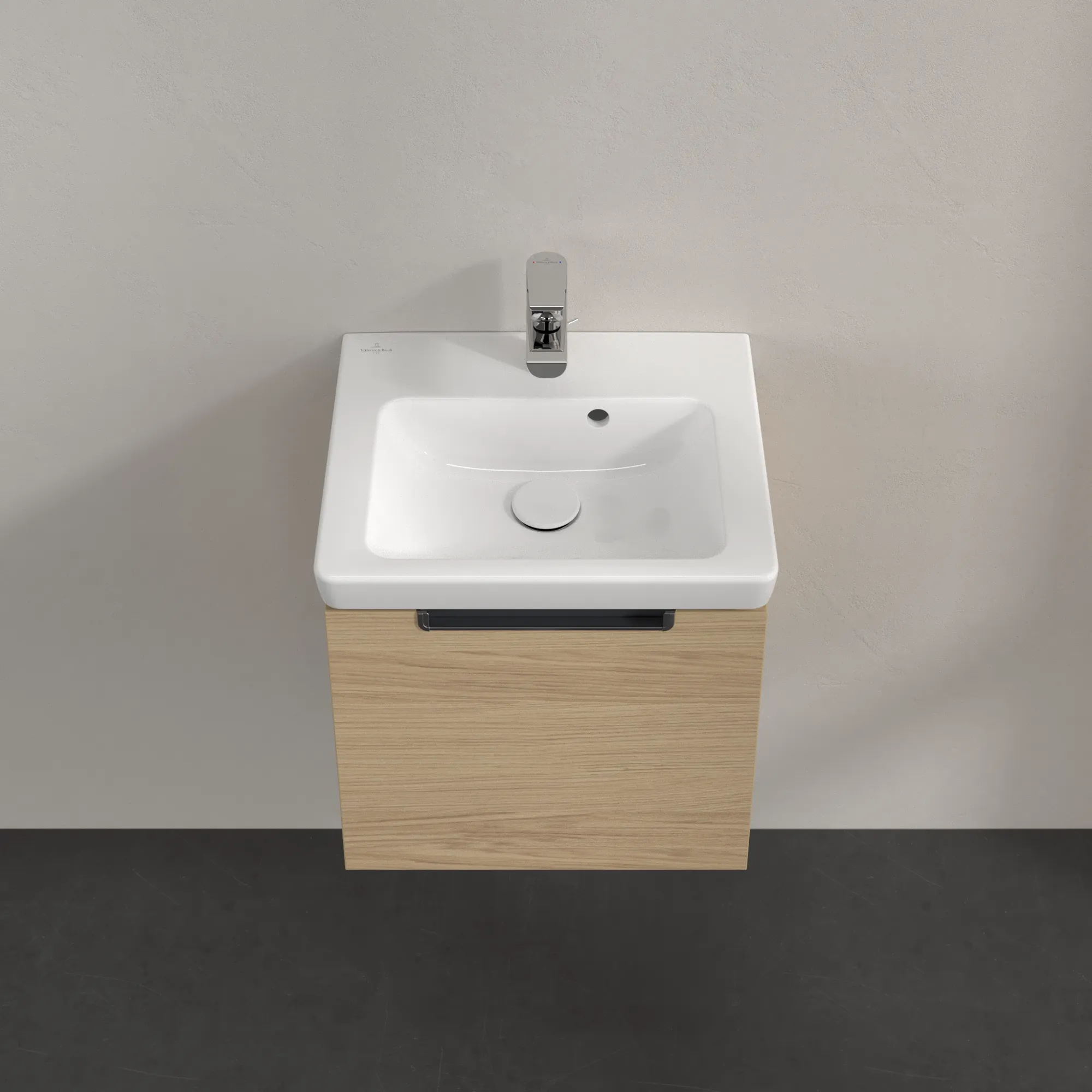Villeroy & Boch Waschtischunterschrank „Subway 2.0“ 440 × 420 × 352 mm Nordic Oak, für Becken mittig, ohne Beleuchtung Villeroy & Boch Waschtischunterschrank „Subway 2.0“ 440 × 420 × 352 mm Nordic Oak, für Becken mittig, ohne Beleuchtung