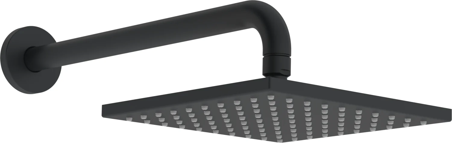 HansaVIVA Kopfbrause Hansaviva 2023 4426 200x200mm Ausladung 357mm DN15 Matt-Schwarz 1-strahlig